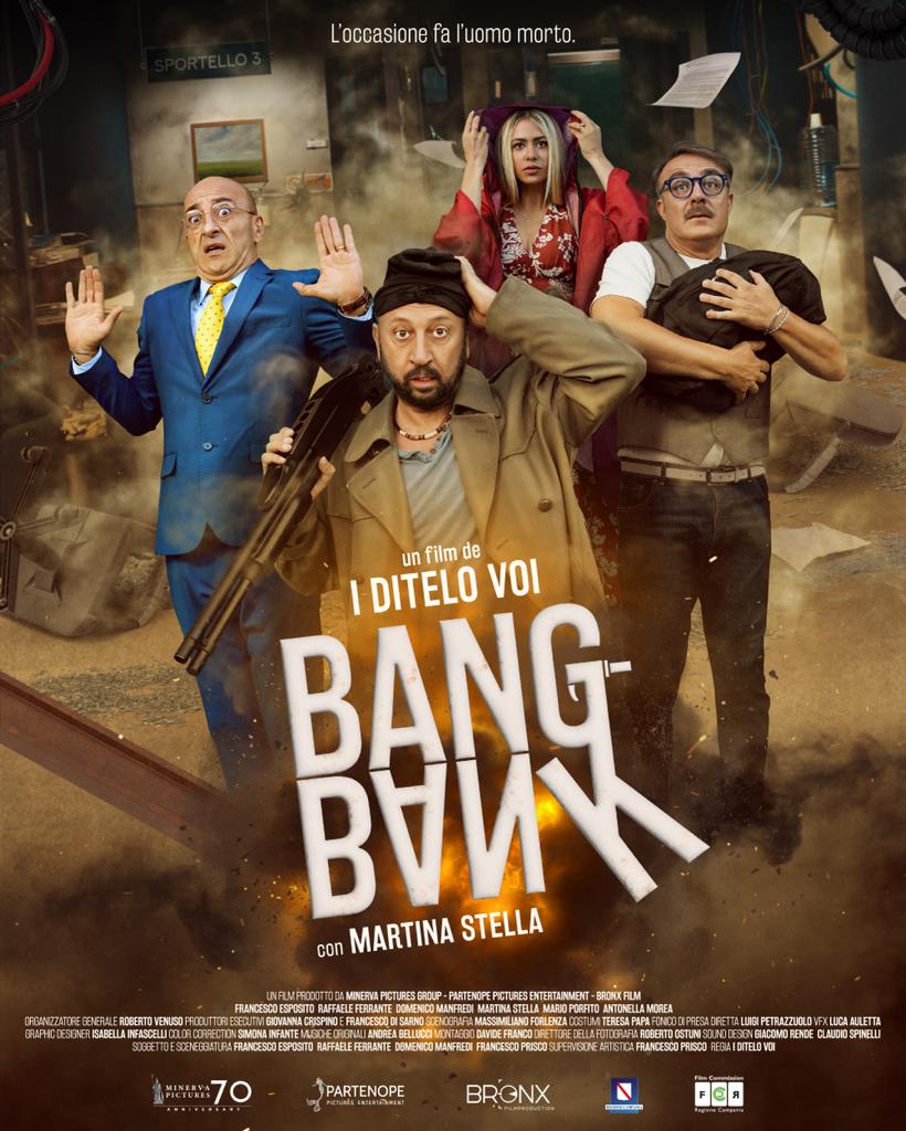 Bang Bank", la nuova commedia de I Ditelo Voi con Martina Stella dal 3 gennaio su Prime Video