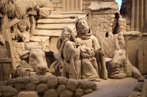il famoso presepe di Lignano realizzato in sabbia