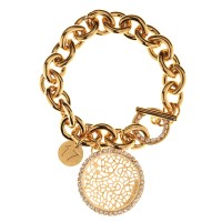 BRACCIALE OTTONE MORBIDO STRASS CRYSTAL