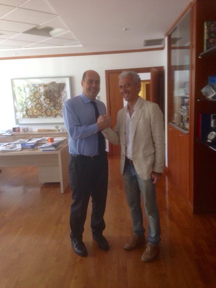 Damiano Coletta con Nicola Zingaretti