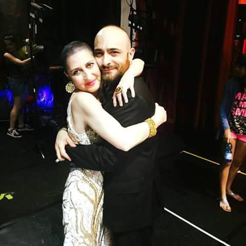 Con Enzo Padulano storico ballerino di Raffa