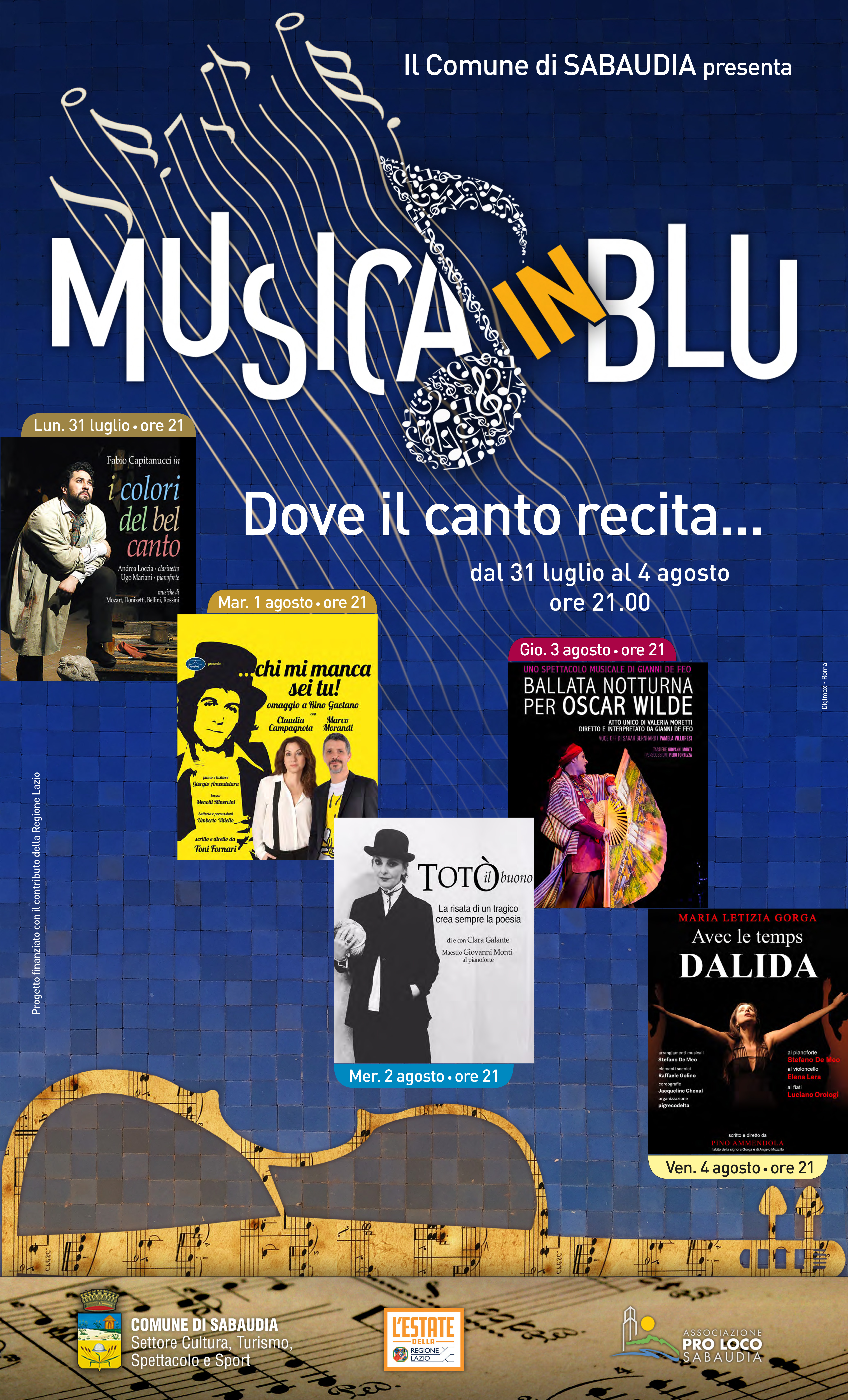 Sabaudia, musica in blu