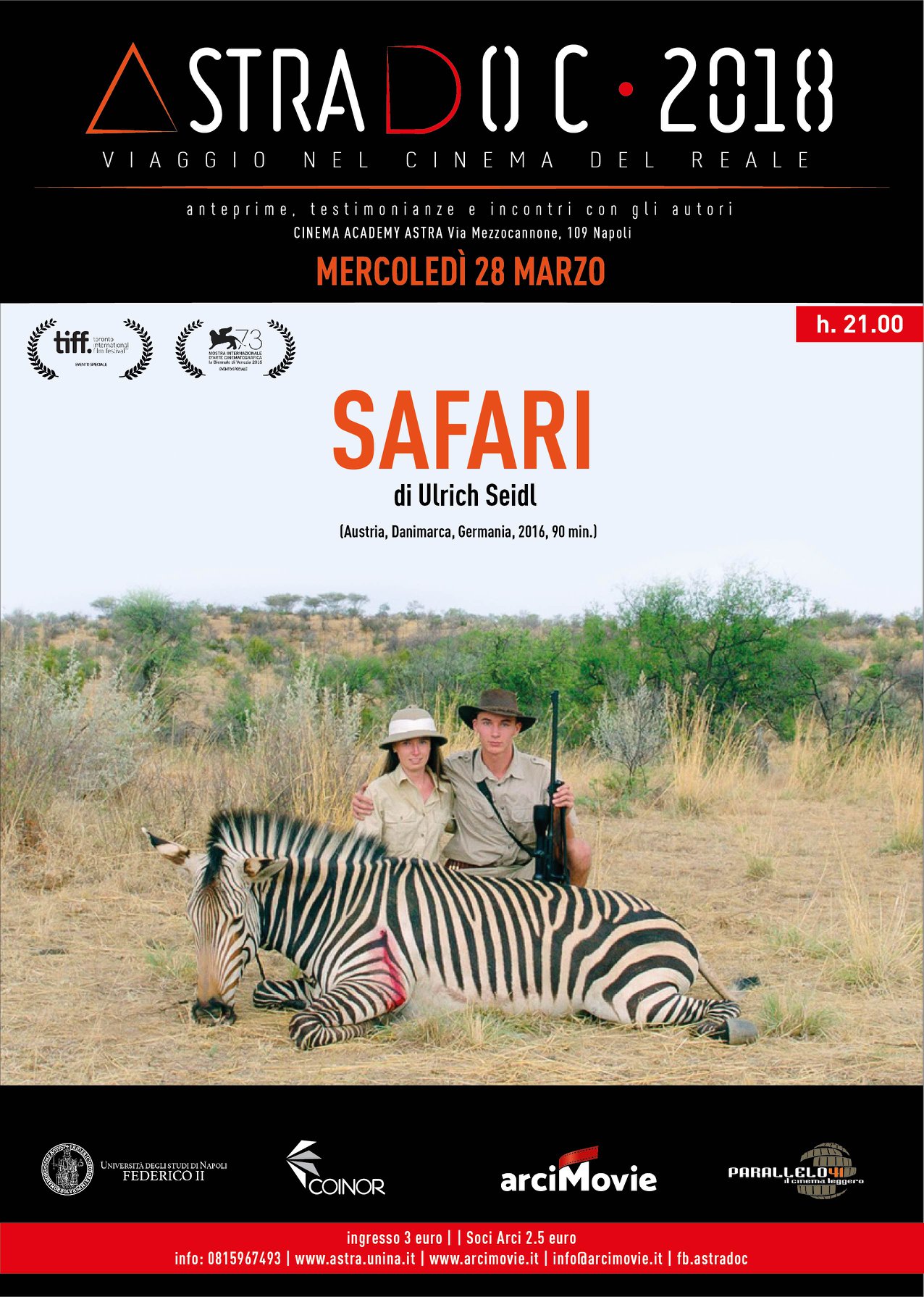 SAFARI DI ULRICH SEIDL AD ASTRADOC