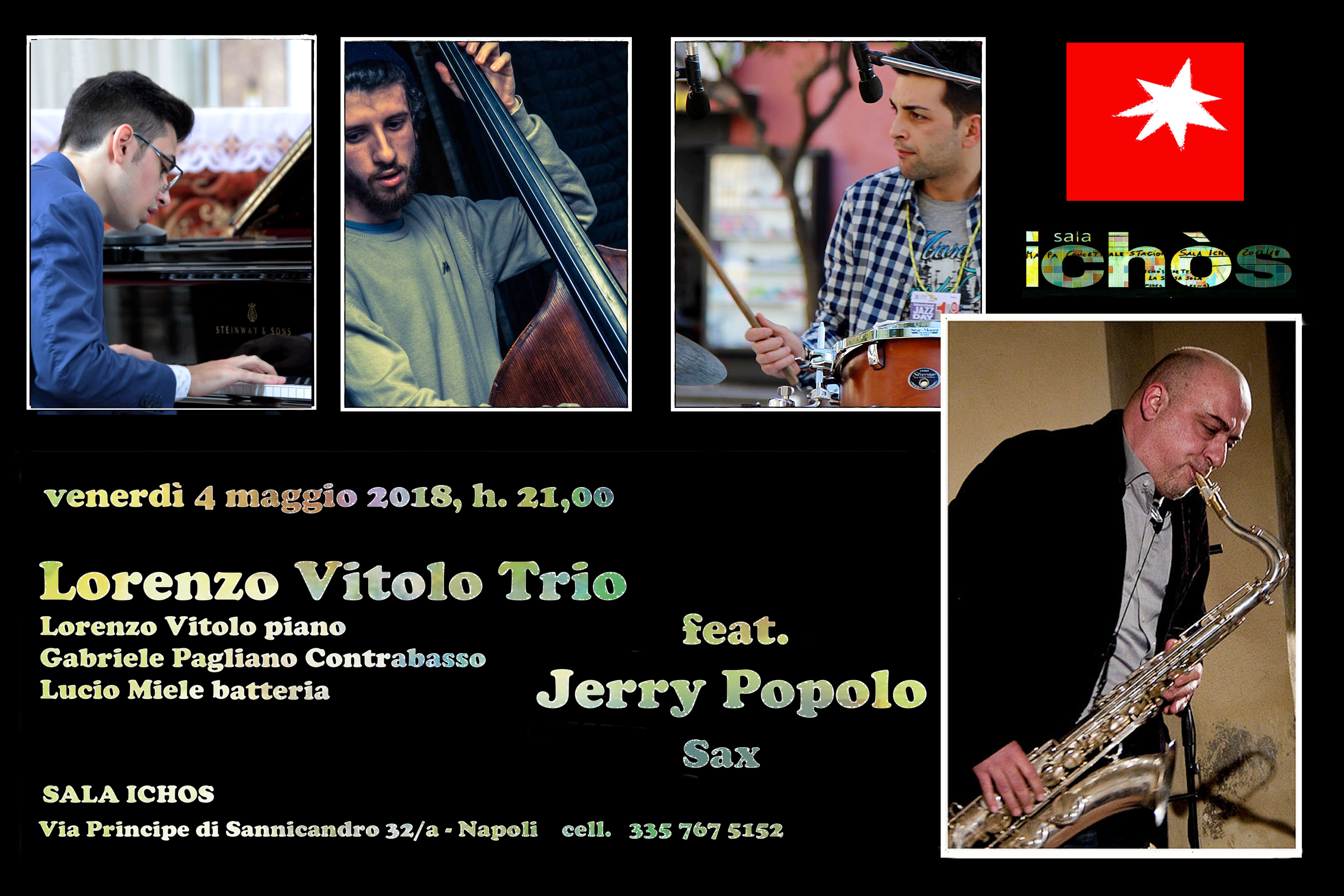 Arrangiamenti originali e tradizione jazz per il concerto del Lorenzo Vitolo Trio a Sala Ichòs