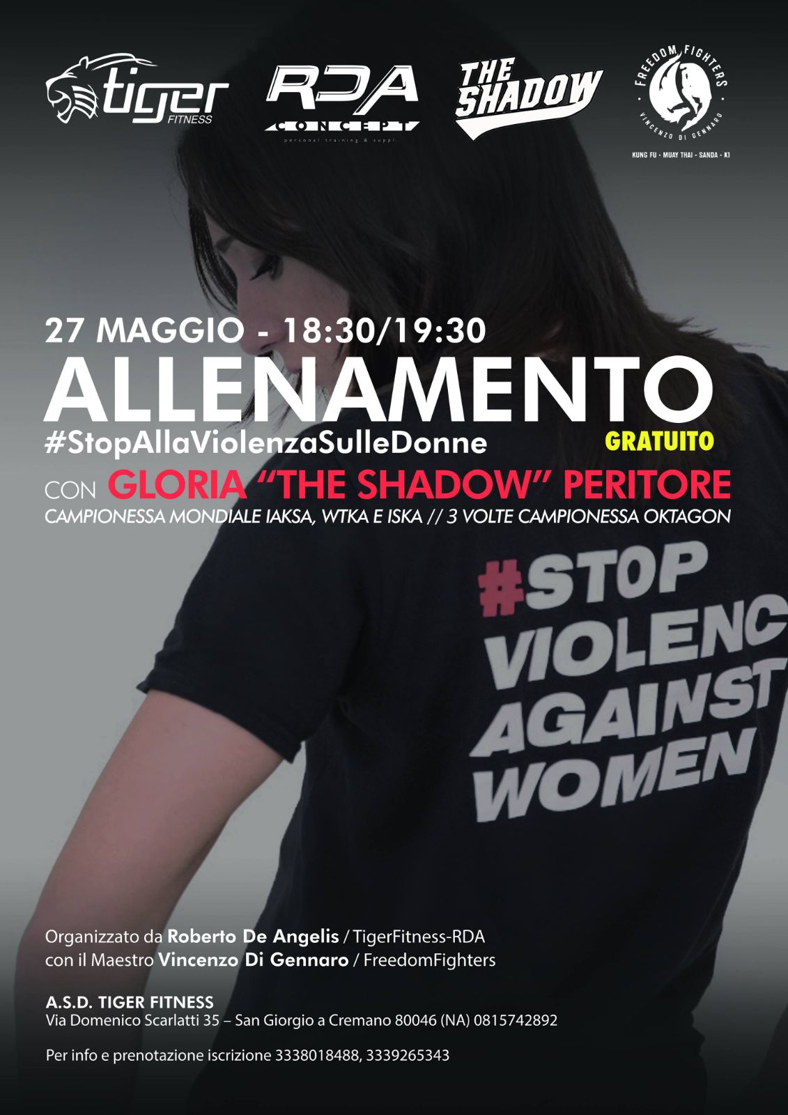 Legalità e autodifesa per le donne, esibizione di Gloria Peritore a San Giorgio a Cremano