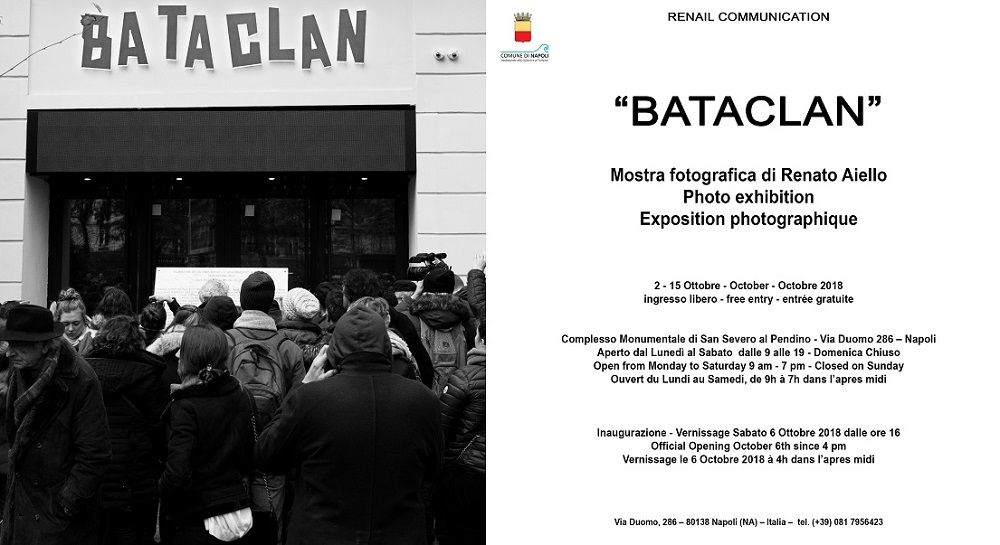 “BATACLAN”, MOSTRA FOTOGRAFICA DI RENATO AIELLO A VIA DUOMO