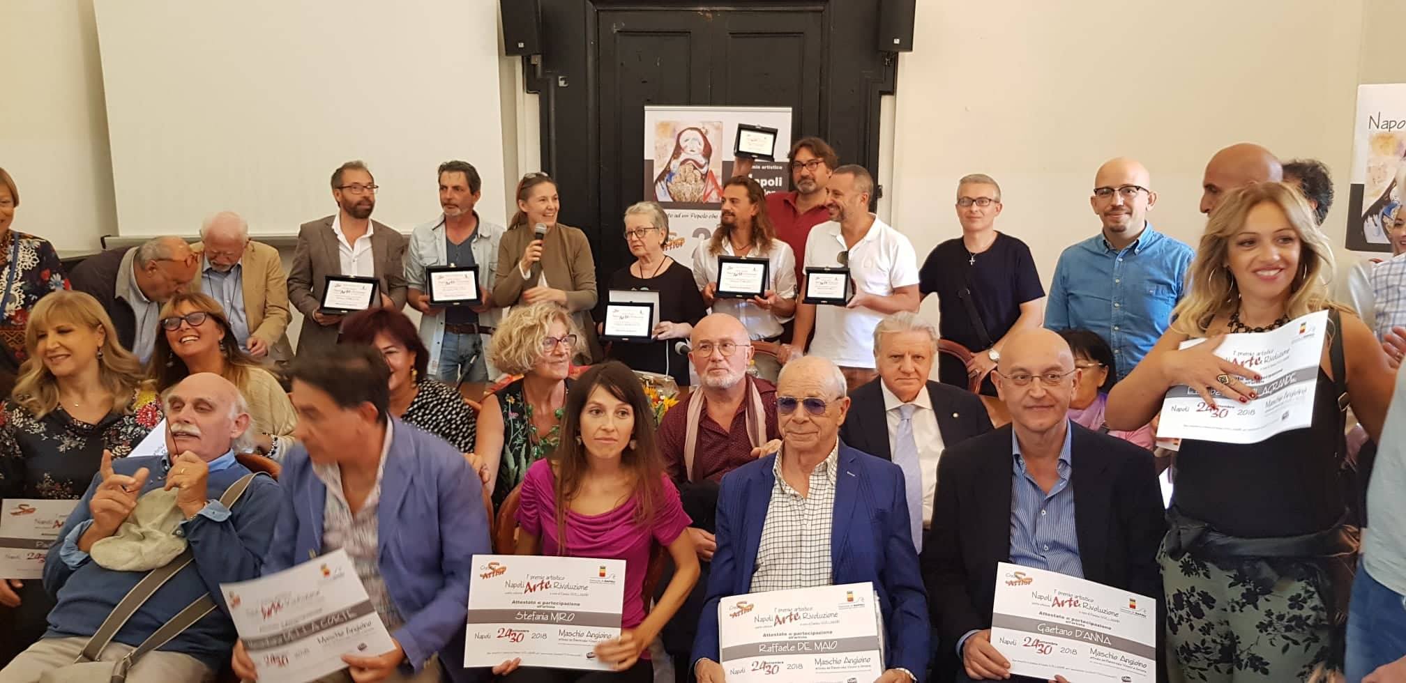 Premiati i vincitori della V edizione del premio artistico Napoli Arte & Rivoluzione. 