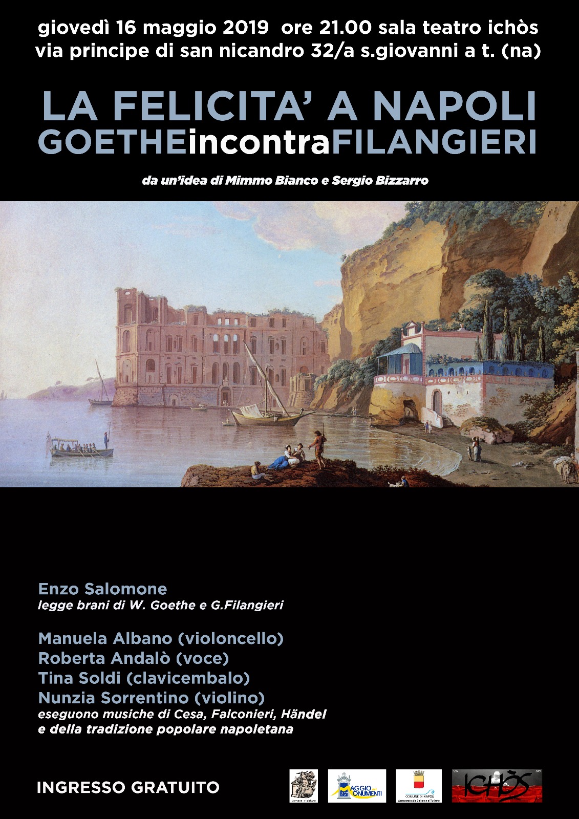 A Sala Ichòs "La felicità a Napoli: Goethe incontra Filangieri"