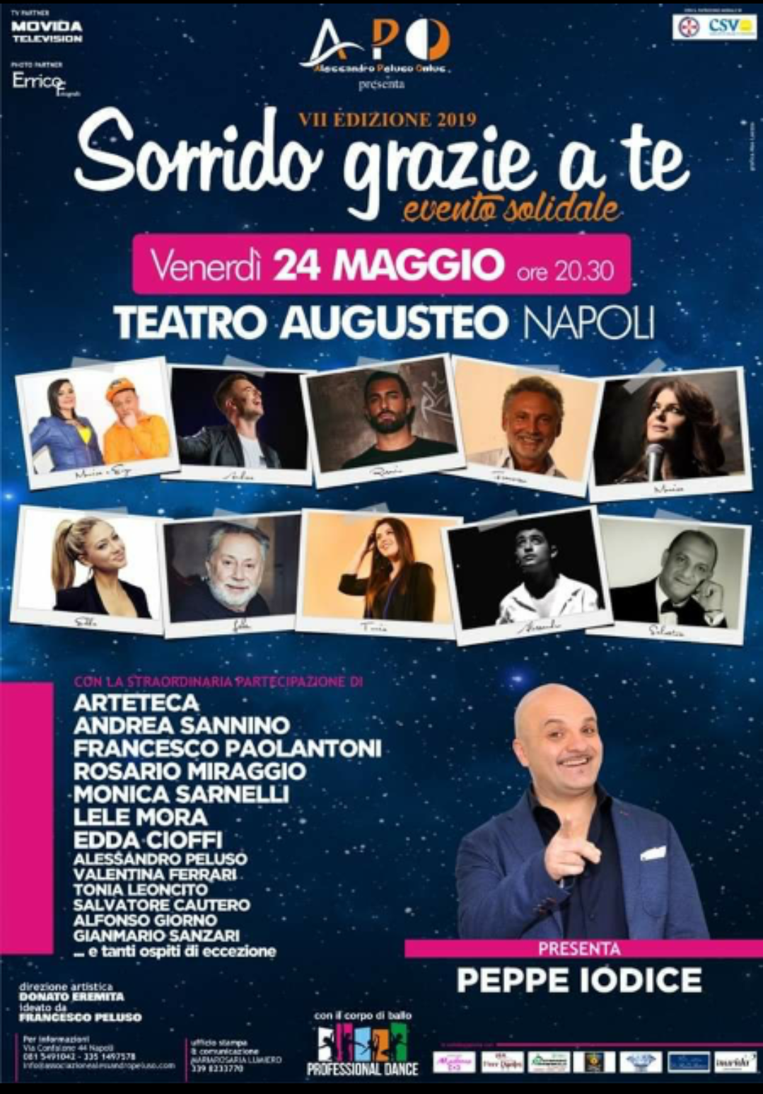 “Sorrido Grazie a Te” al Teatro Augusteo di Napoli