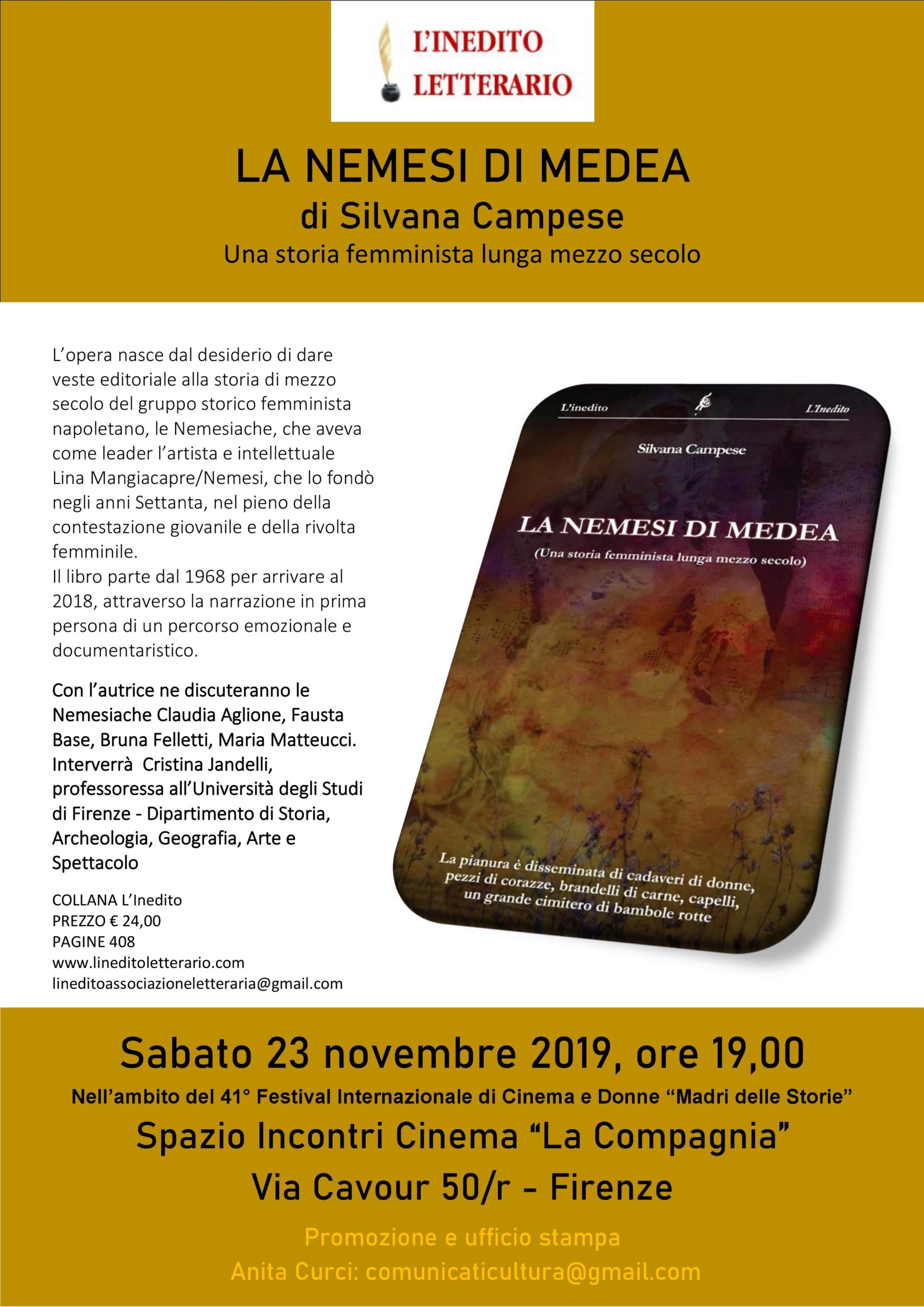 "La Nemesi di Medea" al 41° Festival Internazionale di Cinema e Donne “Madri delle Storie”