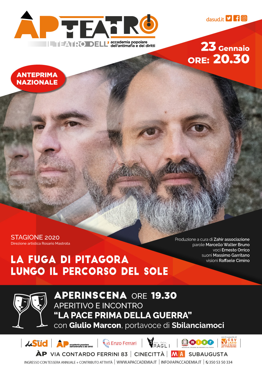 La fuga di Pitagora - anteprima nazionale a Roma