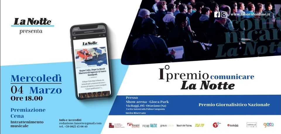  I° Premio giornalistico Nazionale "Comunicare La Notte" a Ottaviano (NA)