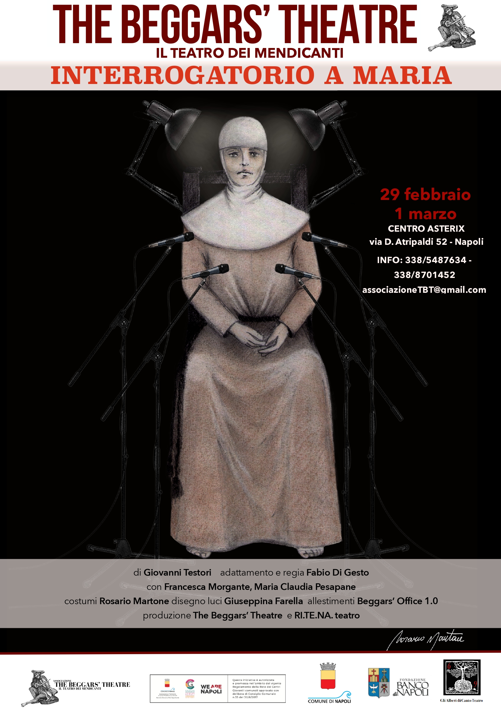 The Beggars' Theatre - "Interrogatorio a Maria" di Ri.te.na. Teatro