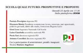 Covid-19; Angelucci/Ciambella (PD): "riapertura scuole sia una priorità"