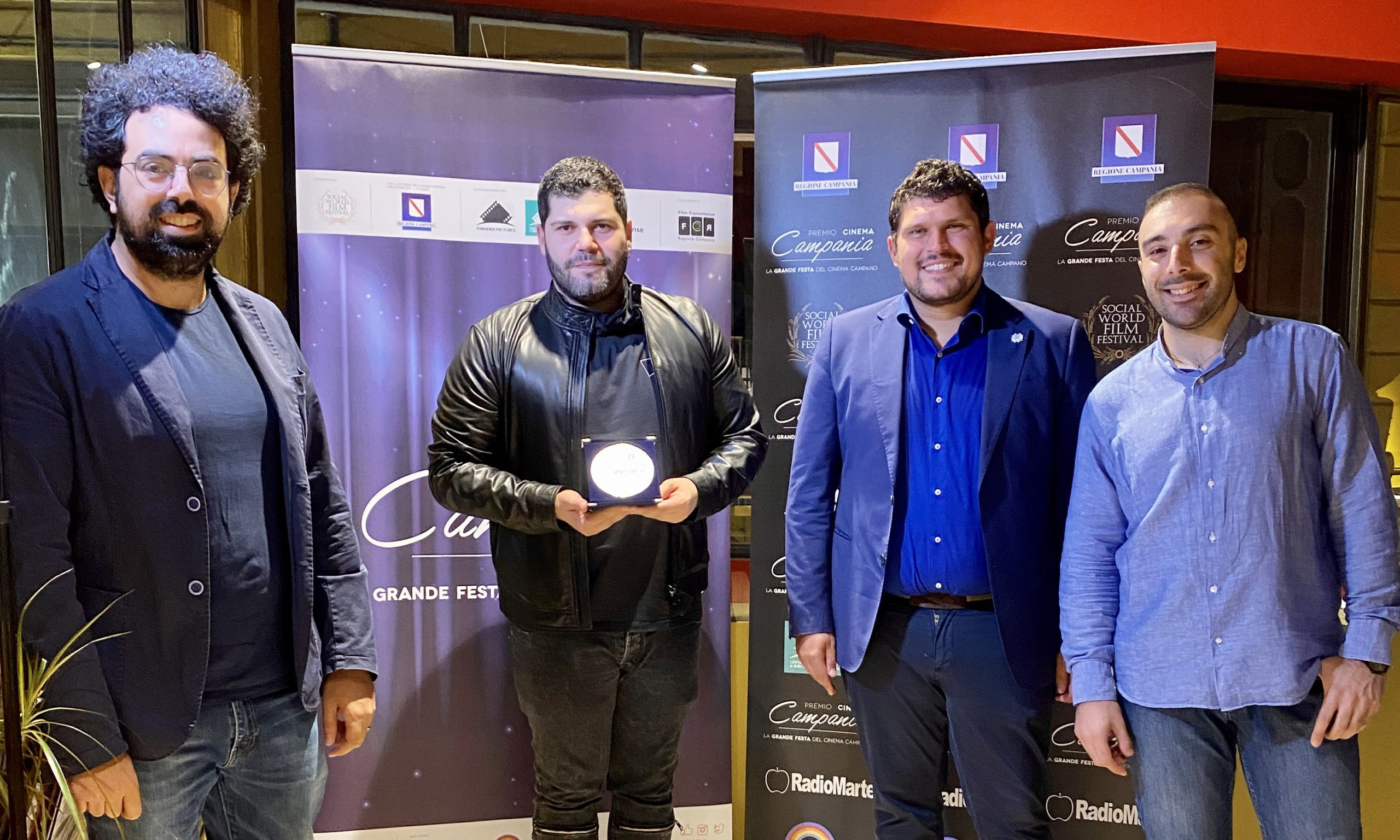 Consegnato a Salvatore Esposito il Premio Cinema Campania 2020