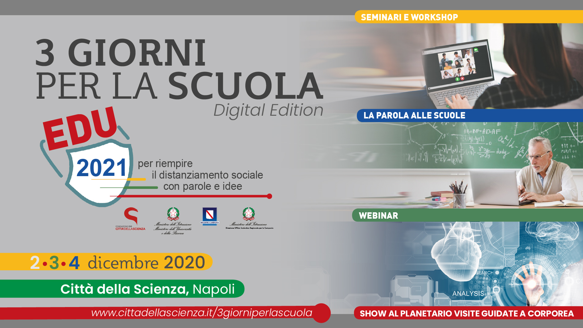 3 GIORNI PER LA SCUOLA EDU2021