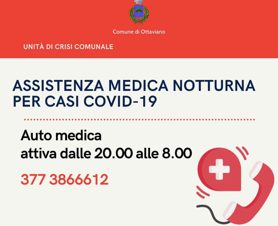 Ottaviano, riparte il servizio di automedica per i malati di covid