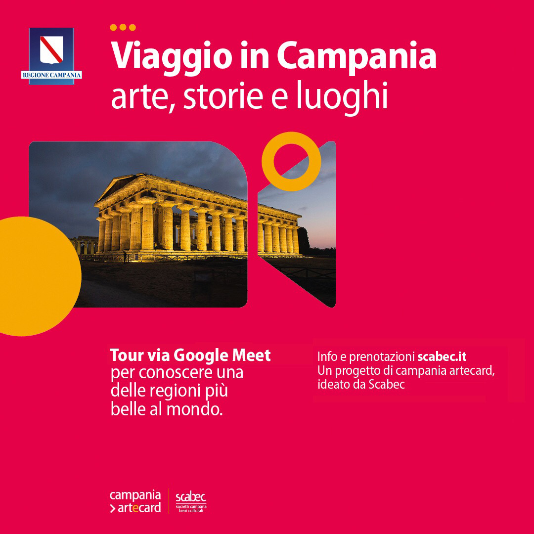 Scabec #online con le visite virtuali di “Viaggio in Campania. Arte, storie e luoghi”