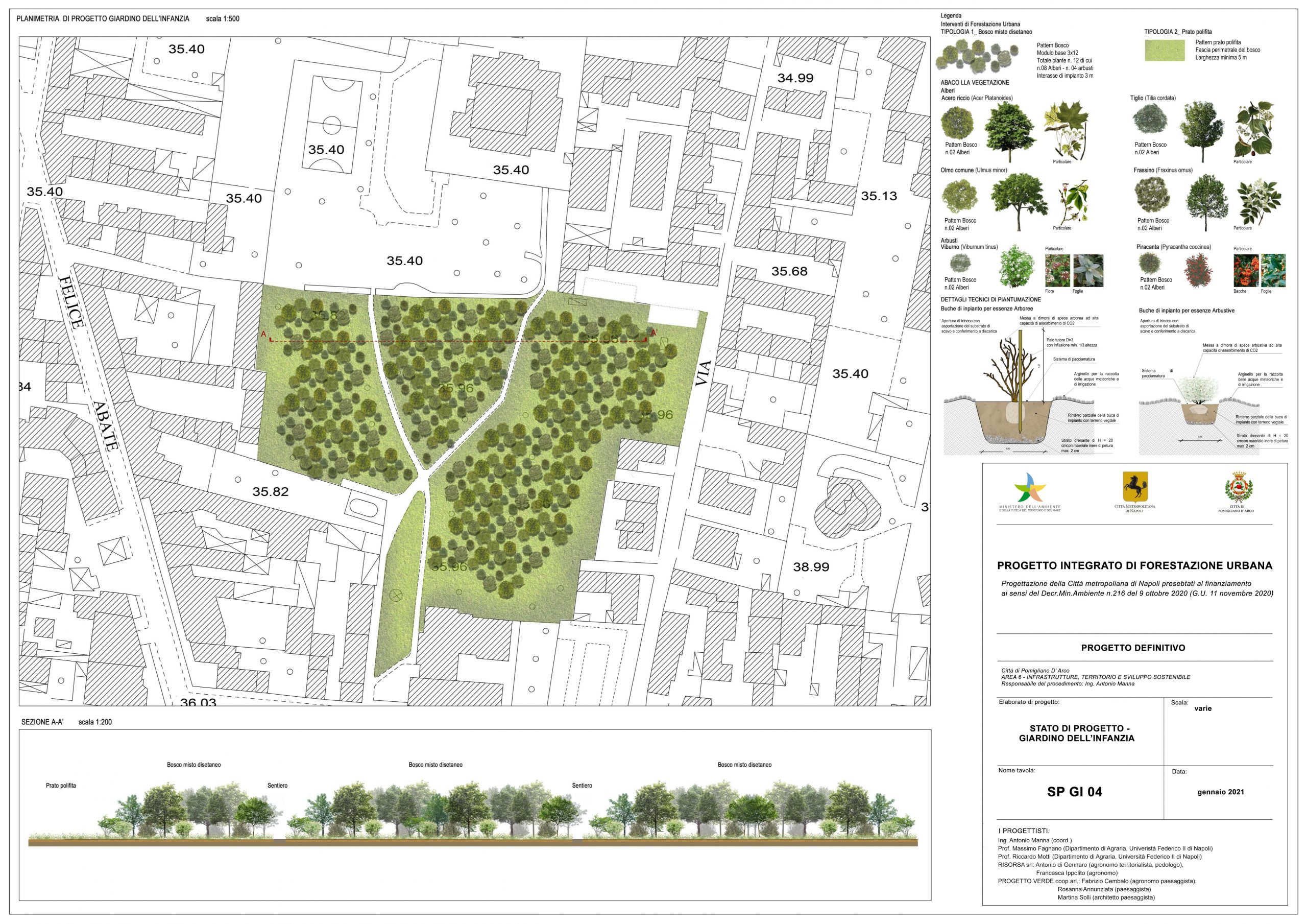 Pomigliano d’Arco, presentato il progetto di Forestazione Urbana dall’Amministrazione Del Mastro