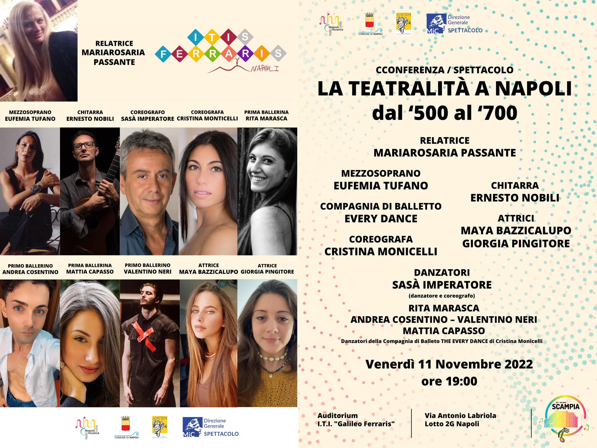 “La teatralità a Napoli”: excursus in musica, danza e recitazione per “Scampia – Il progresso attraverso la cultura”