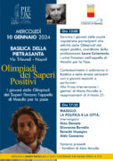 10 Gennaio “Olimpiadi di saperi positivi”